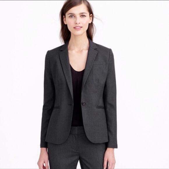 J. Crew pinstripe Campbell super 120’s blazer - Picture 1 of 6